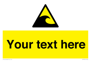 Custom warning tsunami hazard zone